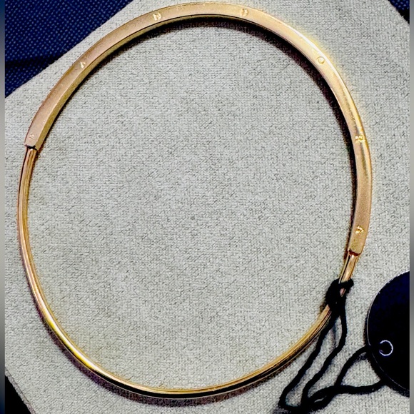 Pandora Signature Closed ID Bangle (Gold) - Picture 9 of 13